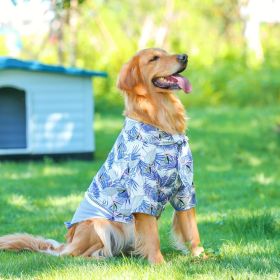 Summer Dog Thin Pet Clothing Vest (Option: Shirt Blue9-4XL)