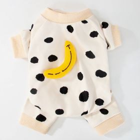 Household Fashion Object Cat Clothes (Option: Polka dot banana-M)