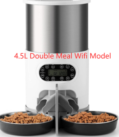 Automatic chqiue pet feeder (Option: 4.5L Double Meal Wifi Model-EU)