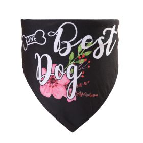 Double-layer Wedding Season Pet Saliva Towel (Option: Black Best)