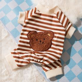 Household Fashion Object Cat Clothes (Option: Brown bear-XS)