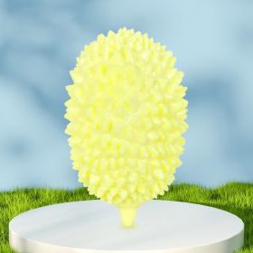 Dog Toys Durian Chew Glue Ball Pet Chewing Toys Dog Tooth Grinding Stick Very Resistant To Biting Teeth Cleaning Balls Puppy Dog Pet Safety Chew Toys (Color: Beige)