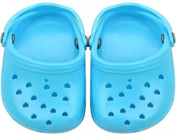 Dog Hole Shoe Wear-resistant Silicone (Option: Blue-2piece)