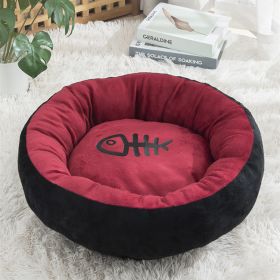 Four Seasons Available Pet Summer Warm Kennel (Option: Red-40cm)