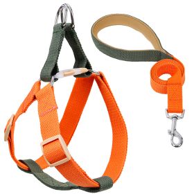 Color Pet Drawstring Leash Vest-style Dog Leash (Option: 1style-L)