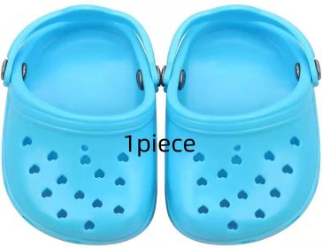 Dog Hole Shoe Wear-resistant Silicone (Option: Blue-1piece)