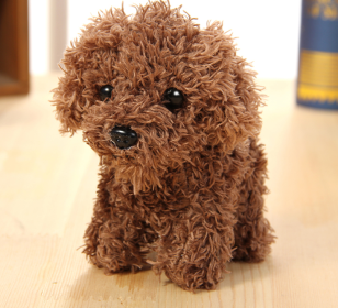 Pet doll teddy dog toy (Color: Brown)