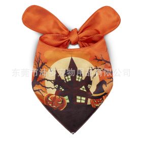 Pet Triangle Halloween Dog Saliva Towel Double Layer (Option: Super Popular-S)