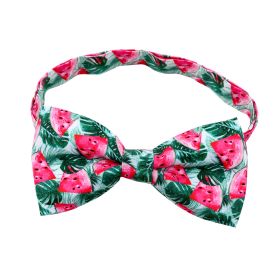 Fruit Pet Small Bow Tie Cactus Dog Cat Decorations (Option: Light Turtle Leaf Watermelon)