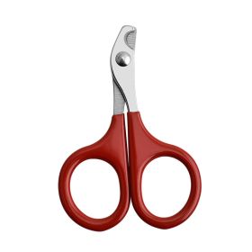 Pet Nail Clipper Small And Medium-sized (Option: Bare Cut Red-Short Tail Full Steel Cut)