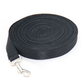 Fashion Pet Dog Solid Color Leash (Option: Black-4.5M x 1.5CM)