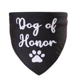 Double-layer Wedding Season Pet Saliva Towel (Option: Black Honor)