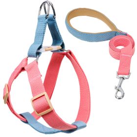 Color Pet Drawstring Leash Vest-style Dog Leash (Option: 9style-M)