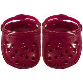 Dog Hole Shoe Wear-resistant Silicone (Option: Red-2piece)