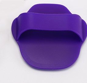 Massage Cleaning Silicone Multifunctional Pet Bath Brush (Color: Purple)