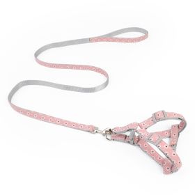 Walking The Dog With Traction Rope On  Chest And Back (Option: Red-1.5cm)