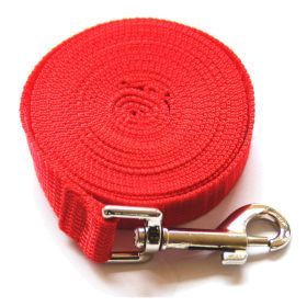 Fashion Pet Dog Solid Color Leash (Option: Red-9M x 1.5CM)