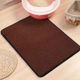 Double Layer EVA Pet Litter Mat (Option: Brown-30x45cm)