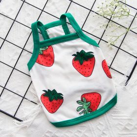 Pet Spring And Summer Thin Small Dog Clothing Vest (Option: Strawberry-L)