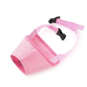 Anti-bite Anti-miseating Dog Mouth Cover Waterproof  Bark Stopper (Option: Pink-No7)